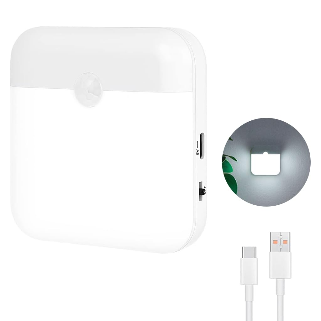 ELEPHANTBOAT Motion Sensor Light for Home Magnet Wall Mounted Cabinet Light with 2 Modes USB Rechargeable LED Night Light Under Cabinet Lights for Kitchen, Travel, Room, Office, Bedroom, Wardrobe ELEPHANTBOAT Motion Sensor Light for Home Magnet Wall Mounted Cabinet Light with 2 Modes USB Rechargeable LED Night Light Under Cabinet Lights for Kitchen, Travel, Room, Office, Bedroom, Wardrobe